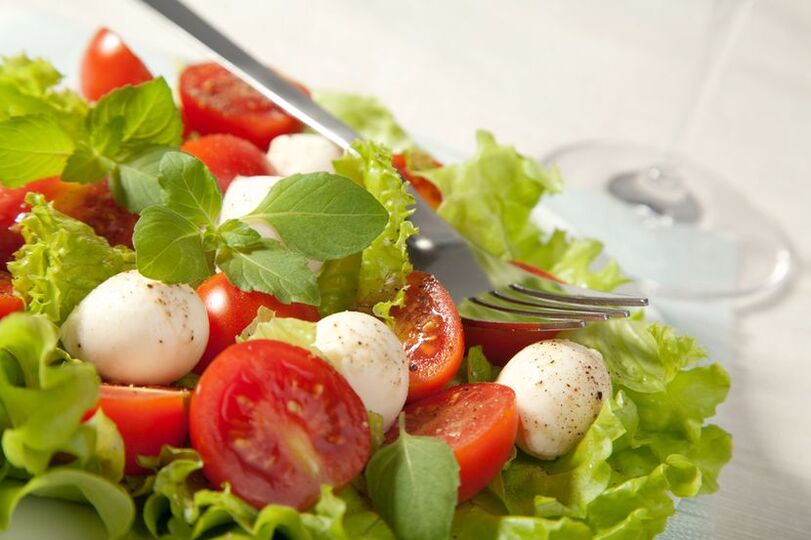 salade de légumes pour le régime Dukan