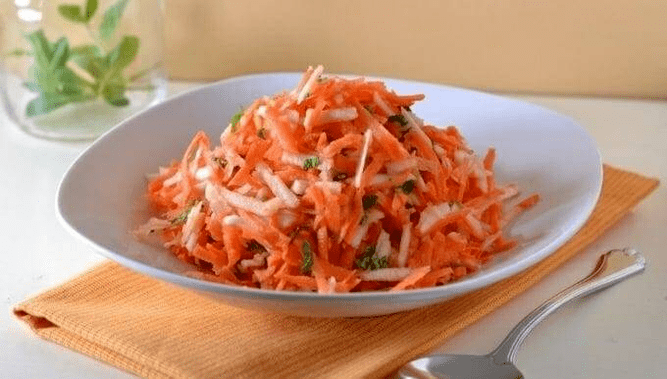 salade de carottes et pommes pour maigrir
