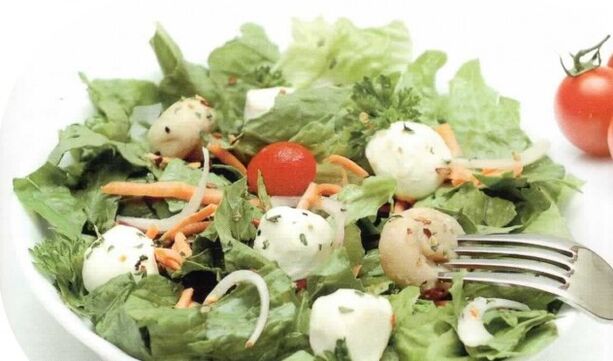 salade de légumes pour gastrite